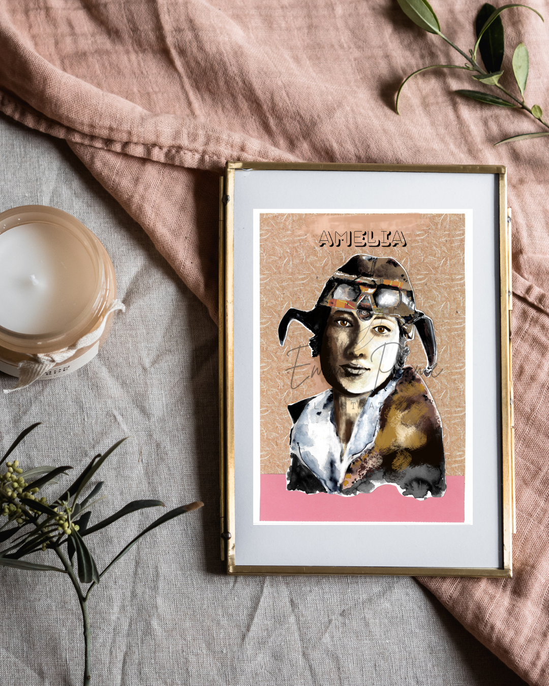 Amelia Earhart - Version classique - Print