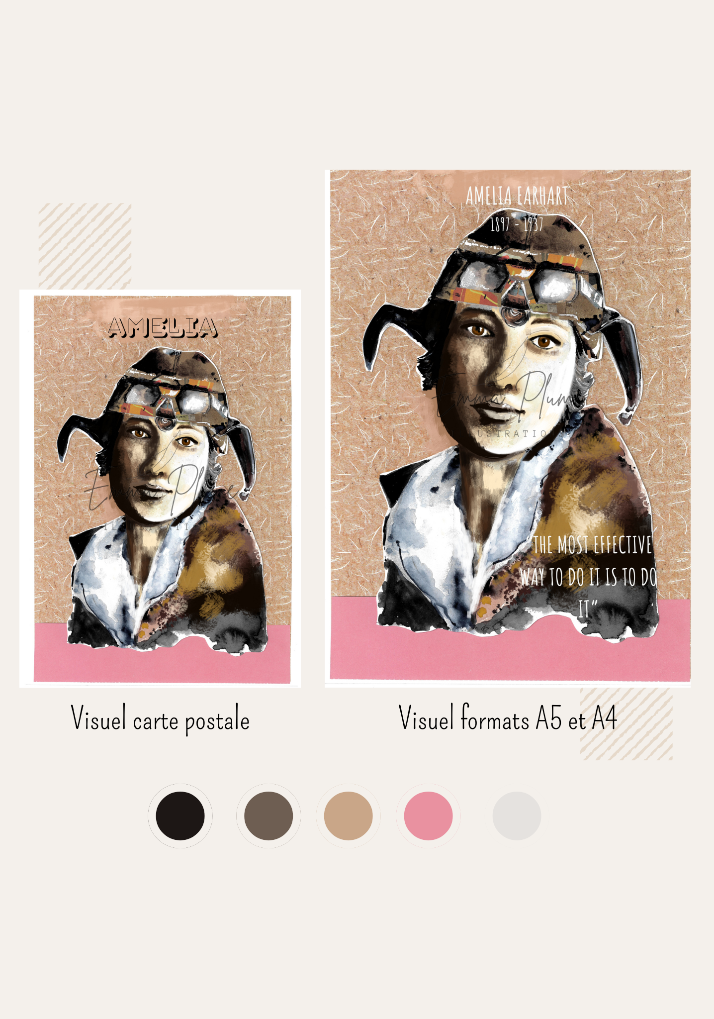 Amelia Earhart - Version classique - Print – Image 3