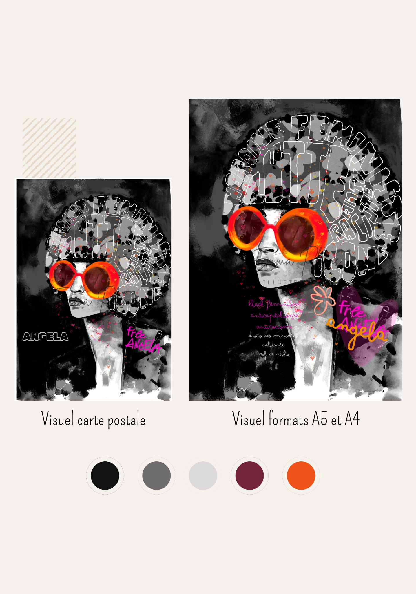 Angela Davis - Version pimpée - Print – Image 3