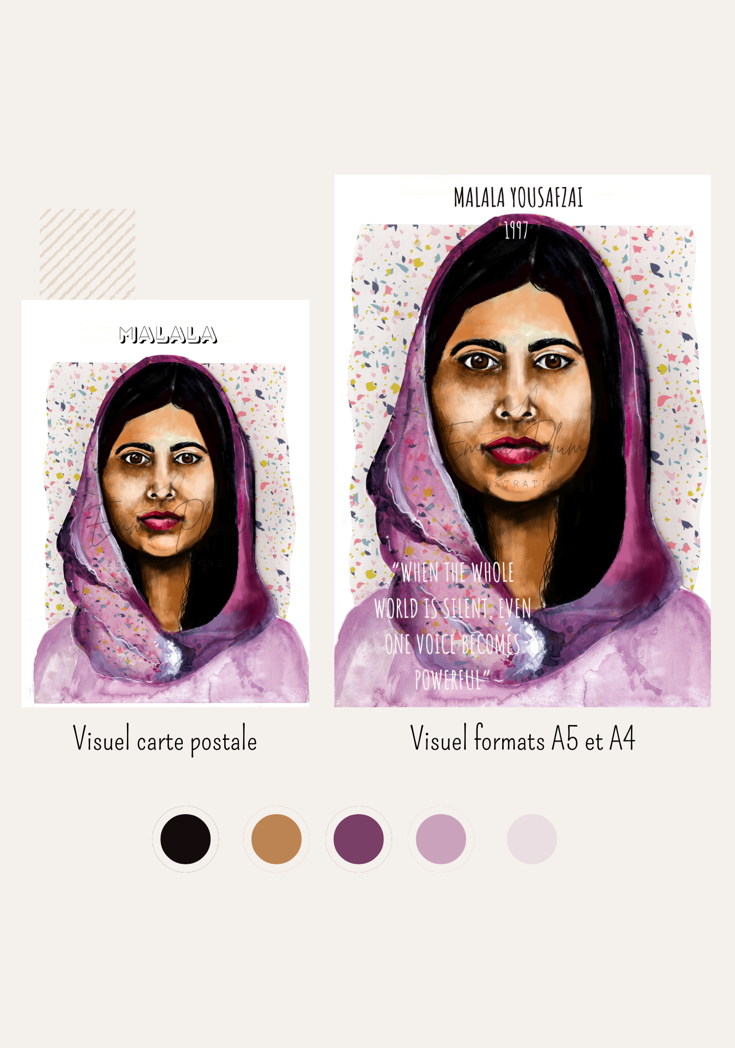 Malala Yousafzai - Version classique - Print – Image 3