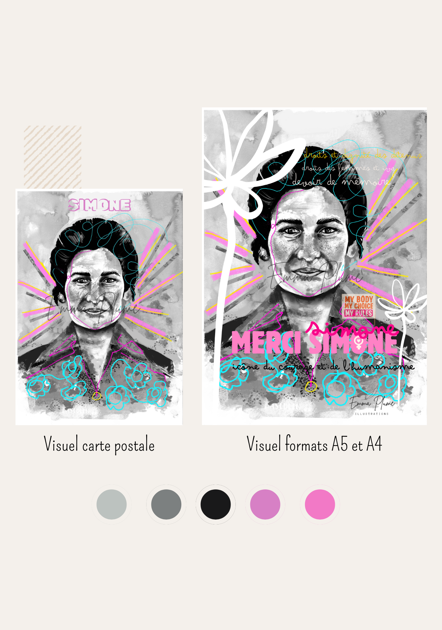 Simone Veil - Version pimpée - Print – Image 3