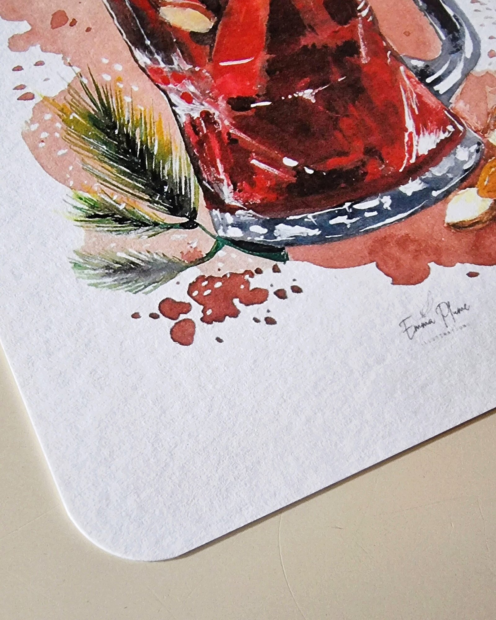 Illustration carte recette glögg-détails-Emma plume illustrations